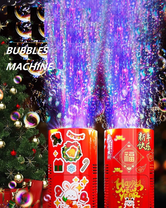 20 holes Fireworks bubble machine bubble blower on the ground electronic automatic landing Spring Festival gift New Year toys