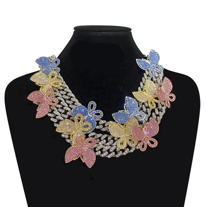 Butterfly Brilliance Ice Necklace