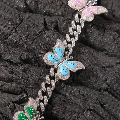 Butterfly Bliss Cuban Necklace