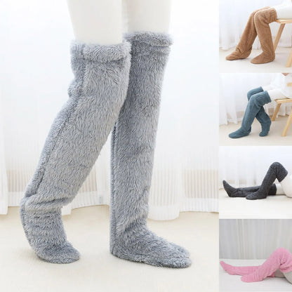 Women's Long Fluffy Winter Socks