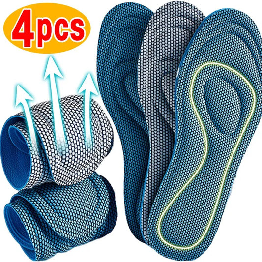 4Pcs Memory Foam Orthopedic Shoe Insoles
