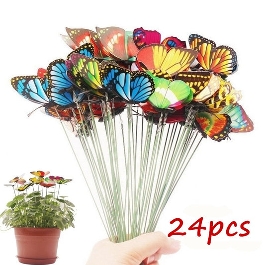 Whimsical Butterfly Garden Stakes